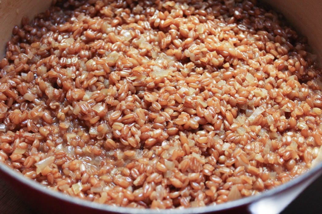 Farro-risotto-with-prosciutto-parmesan-and-brussels-sprouts-step-6