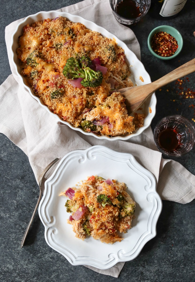 Roasted-Broccoli-Chicken-Cheddar-Quinoa-Bake-5
