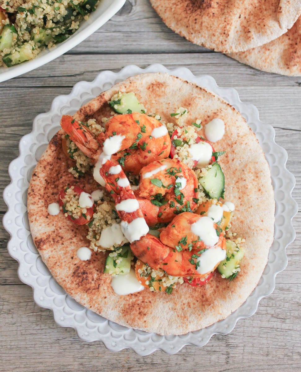 Smoky-Paprika-Grilled-Shrimp-with-Quinoa-Tabbouleh-and-Yogurt-Sauce-5