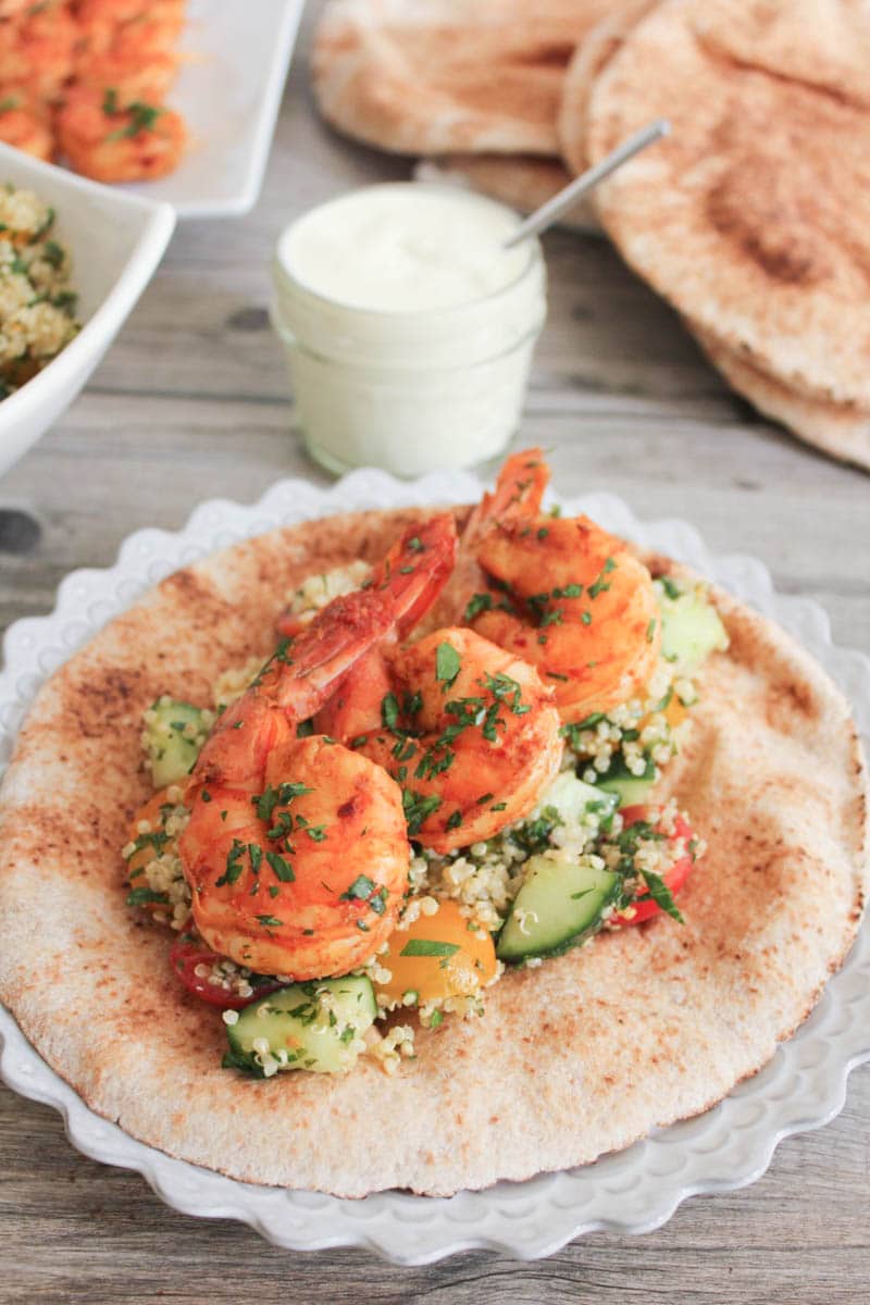 Smoky-Paprika-Grilled-Shrimp-with-Quinoa-Tabbouleh-and-Yogurt-Sauce-9