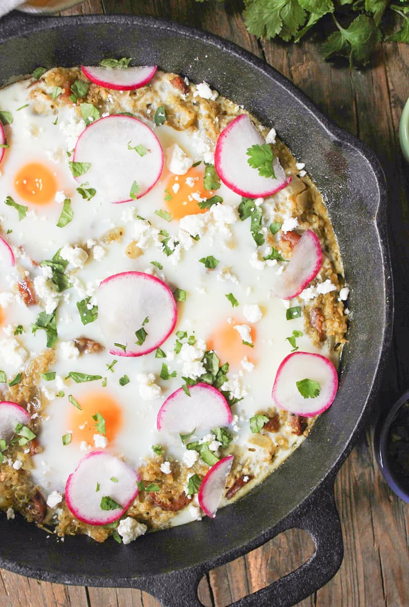 baked-eggs-with-quinoa-chicken-sausage-and-salsa-verde-8
