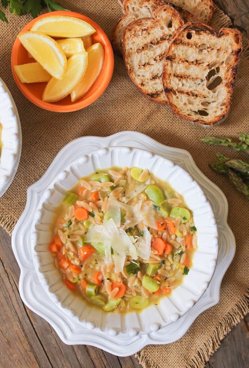 Lemon-orzo-soup-with-spring-vegetables-and-parmesan-3