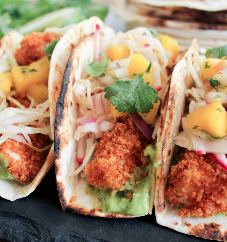 Crispy-Baked-Tilapia-Tacos-with-Mango-Salsa-and-avocado-salsa-verde-2