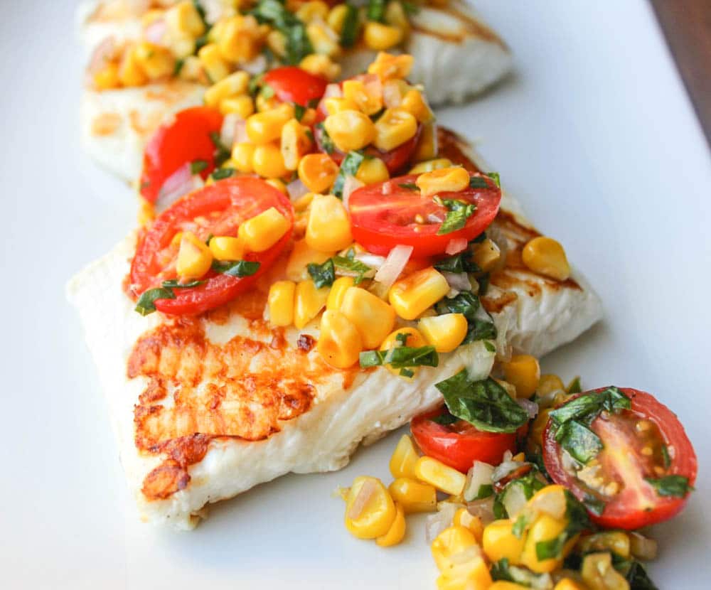 Best-Summer-Grilling-Recipes-Grilled-Halibut-With-Corn-and-Cherry-Tomato-Salsa
