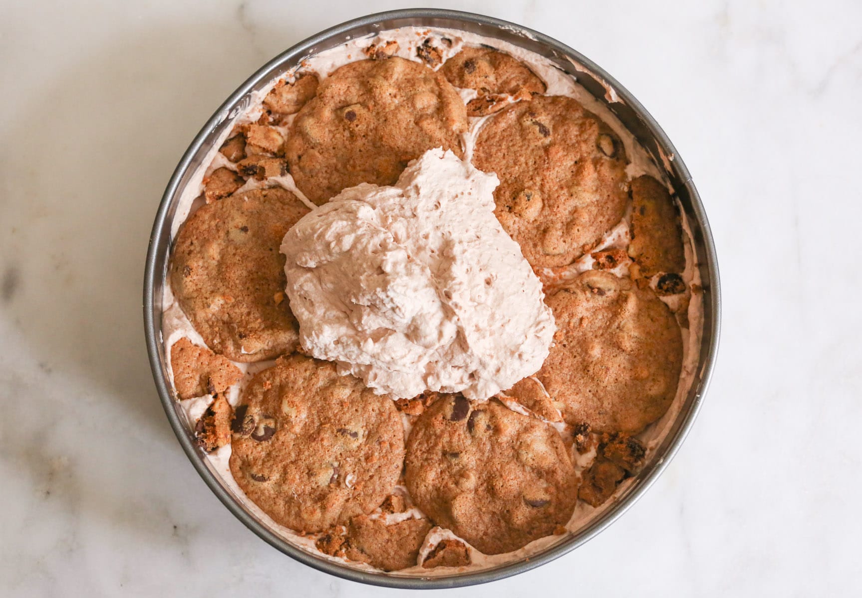 5-Ingredient-Chocolate-Chip-Cookie-Nutella-Icebox-Cake-step-5