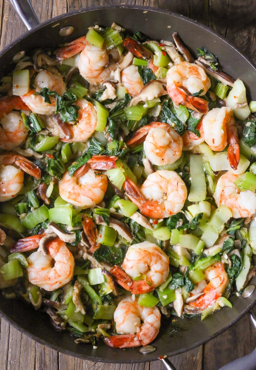 Garlicky-Shrimp-Stir-Fry-with-Shitake-Mushrooms-and-Baby-Bok-Choy-2