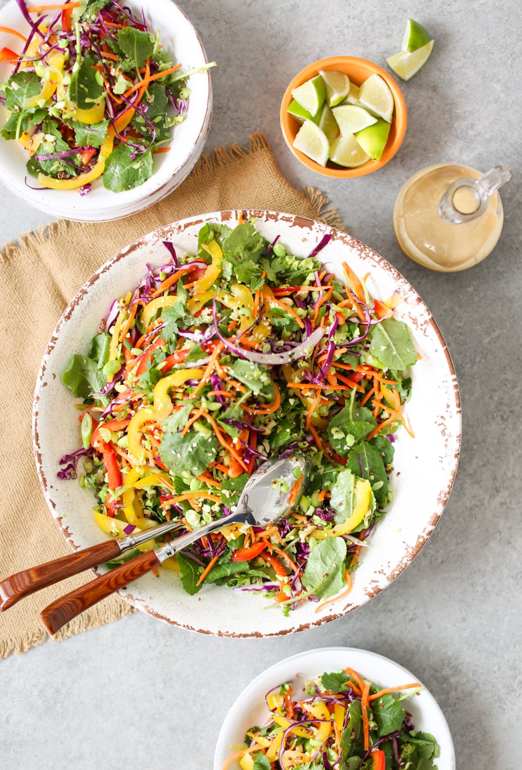 Thai Cashew Chopped Salad with Sesame-Garlic Dressing