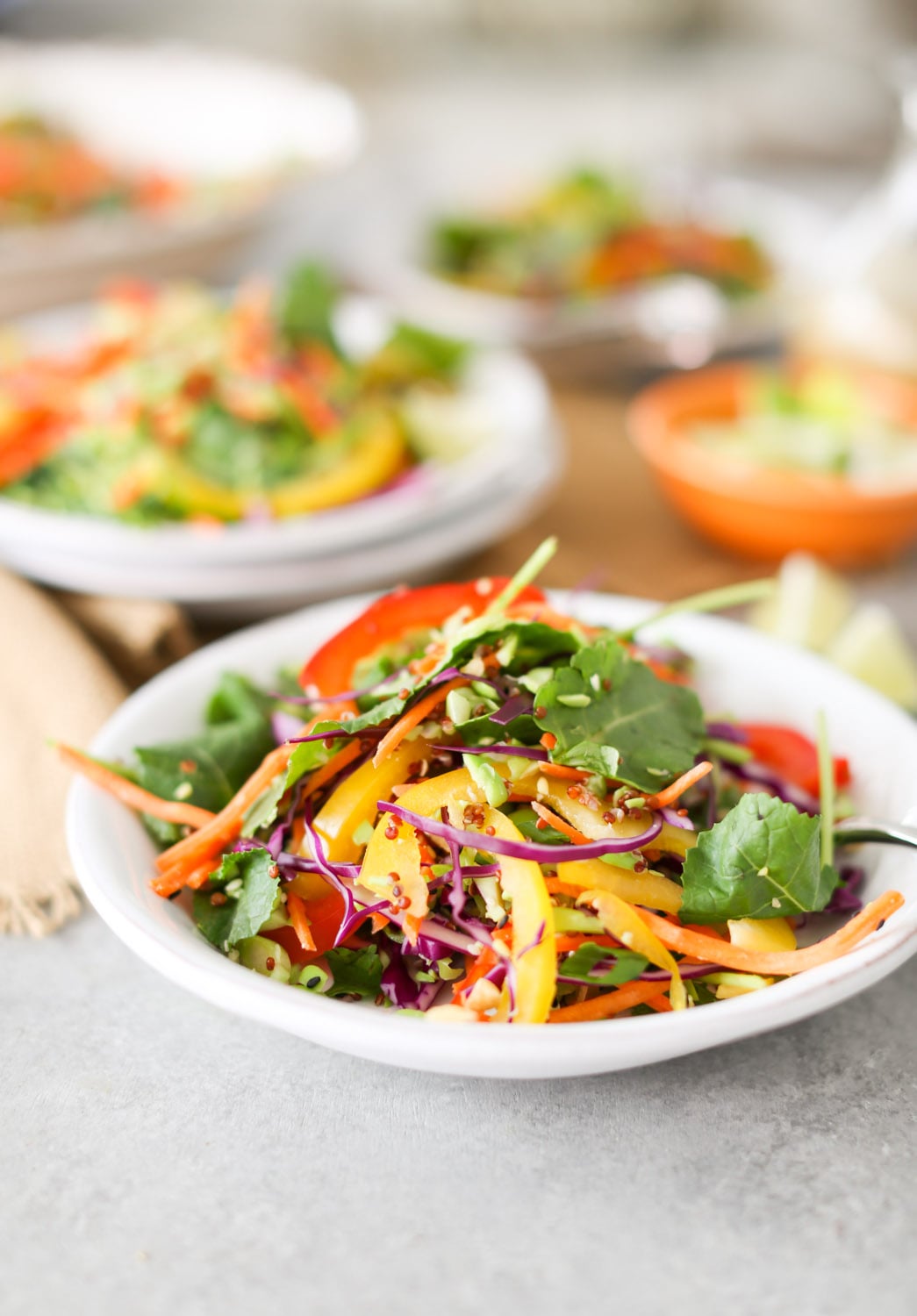 Thai Cashew Chopped Salad with Sesame-Garlic Dressing