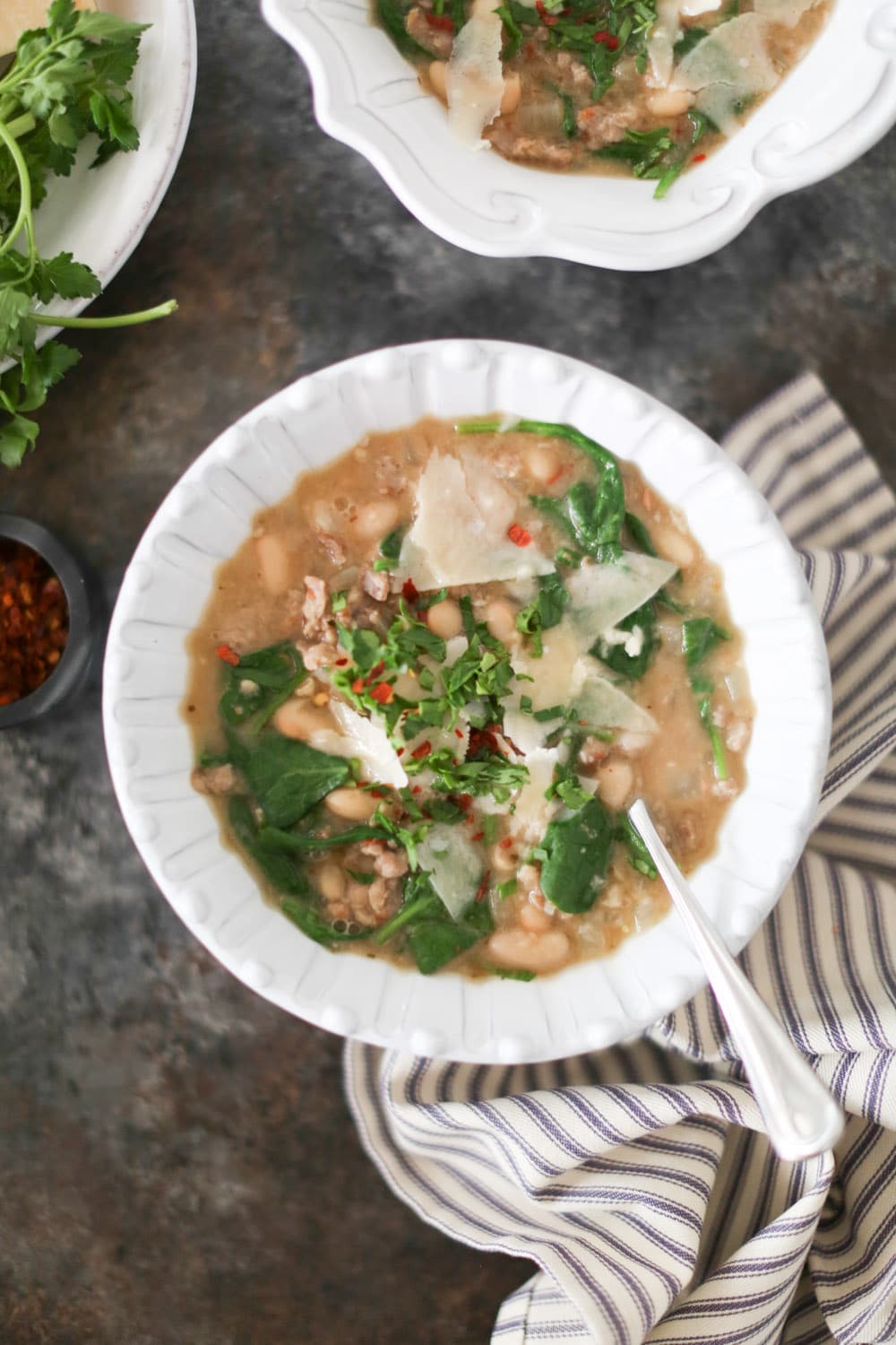 Simple Sausage and White Bean Soup