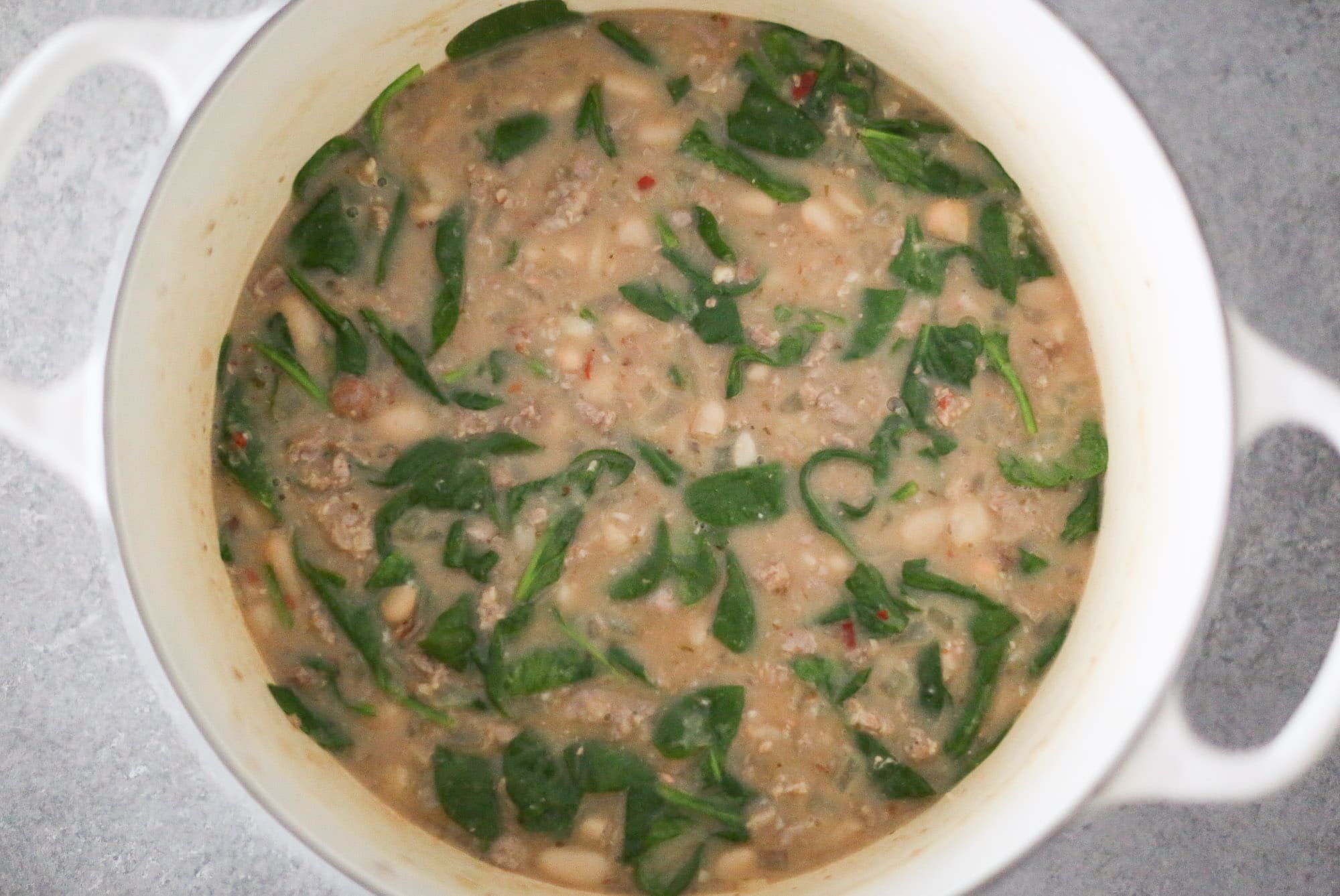 Simple Sausage and White Bean Soup